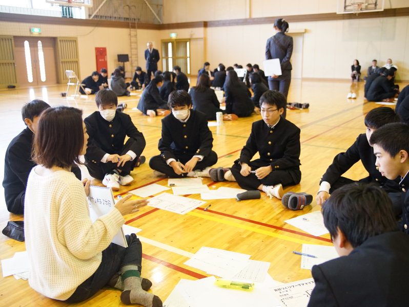 体育館での学習