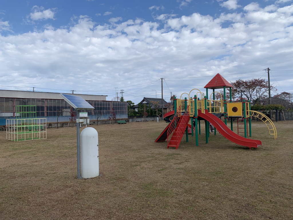 南相馬市小高区にある公園の風景